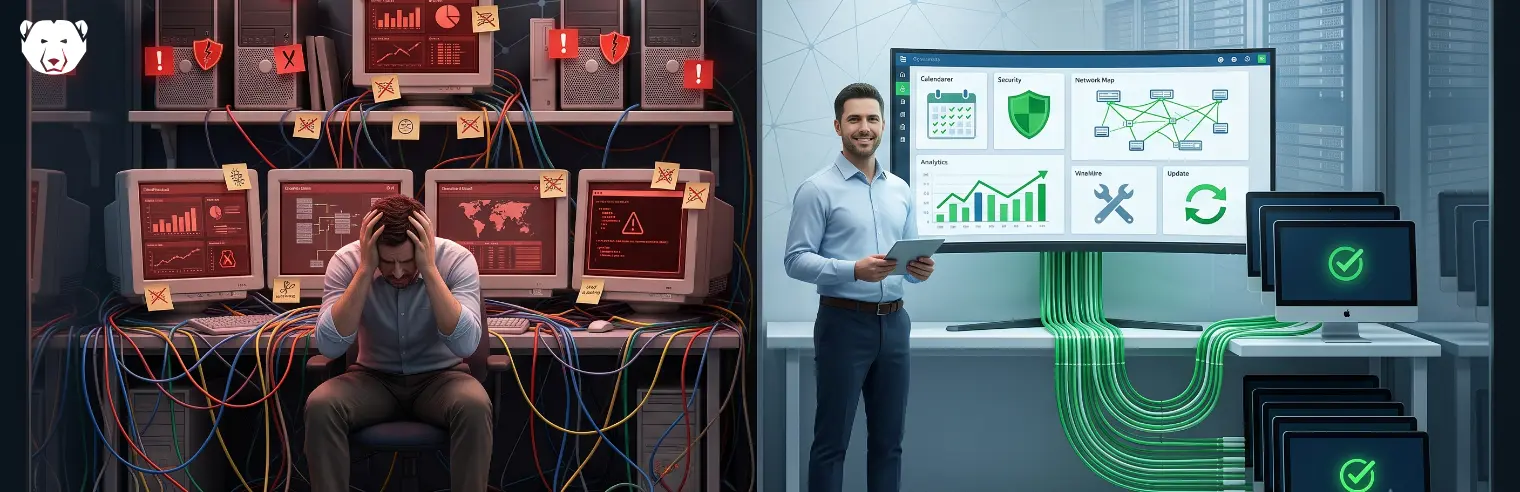 How to Stop Running Five Tools to Keep One Fleet of Shared Computers Working