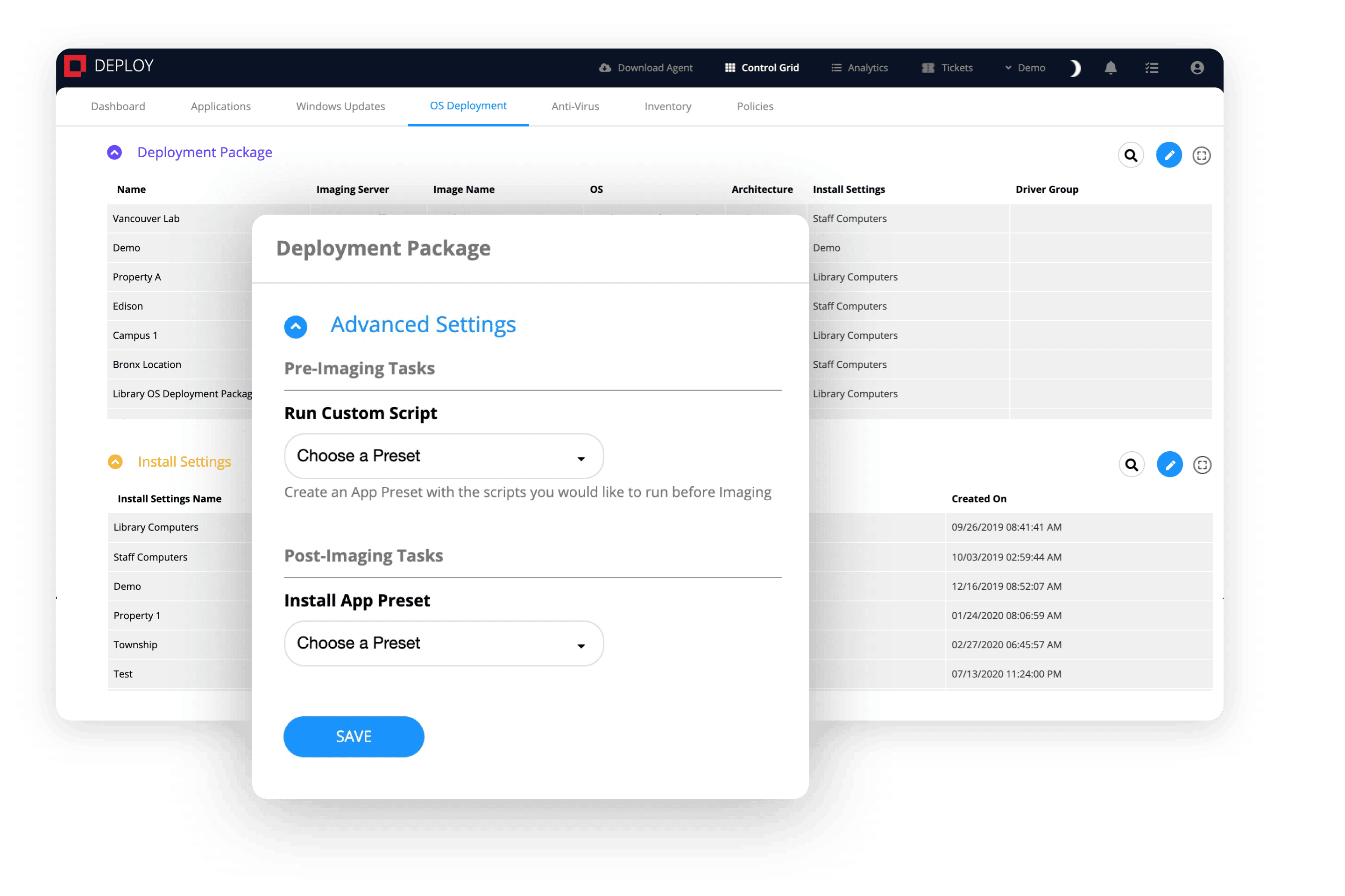 Fast, Modular OS Deployment managed from the Cloud